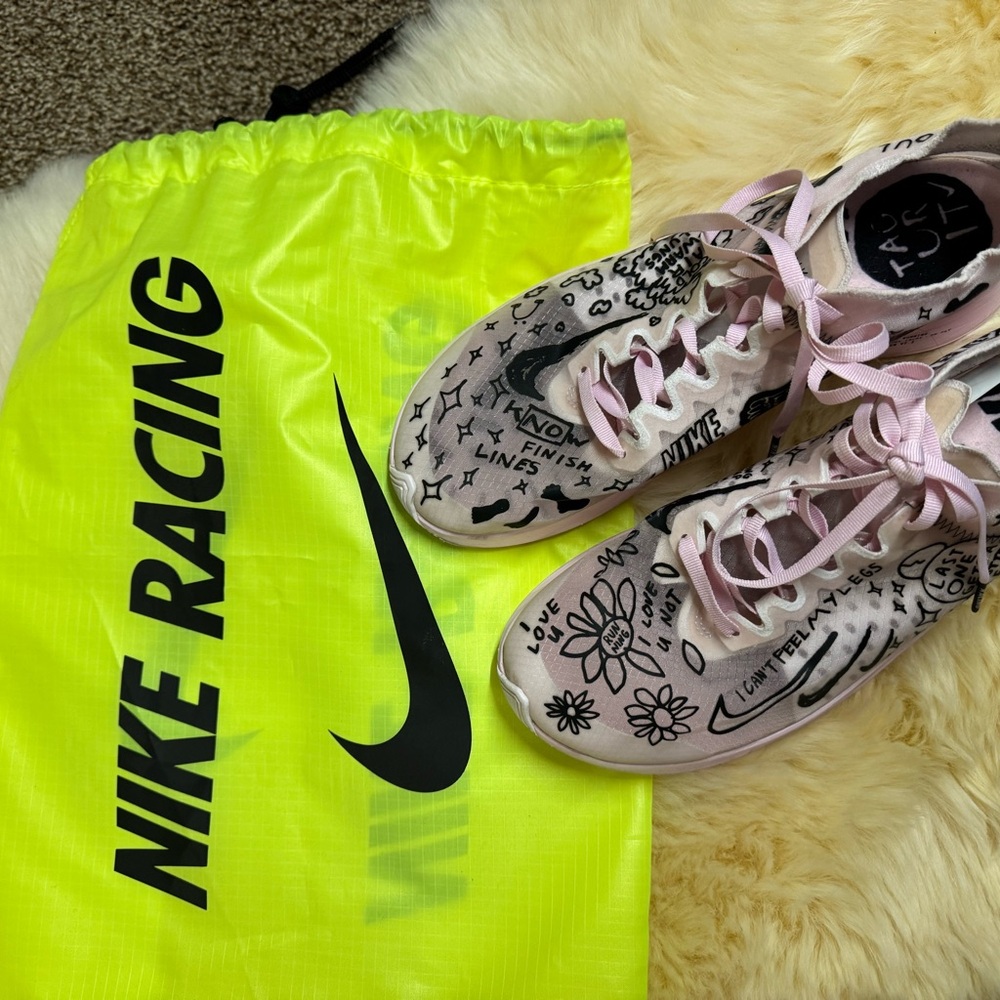 Nike Racing Pink Doodle Sneakers